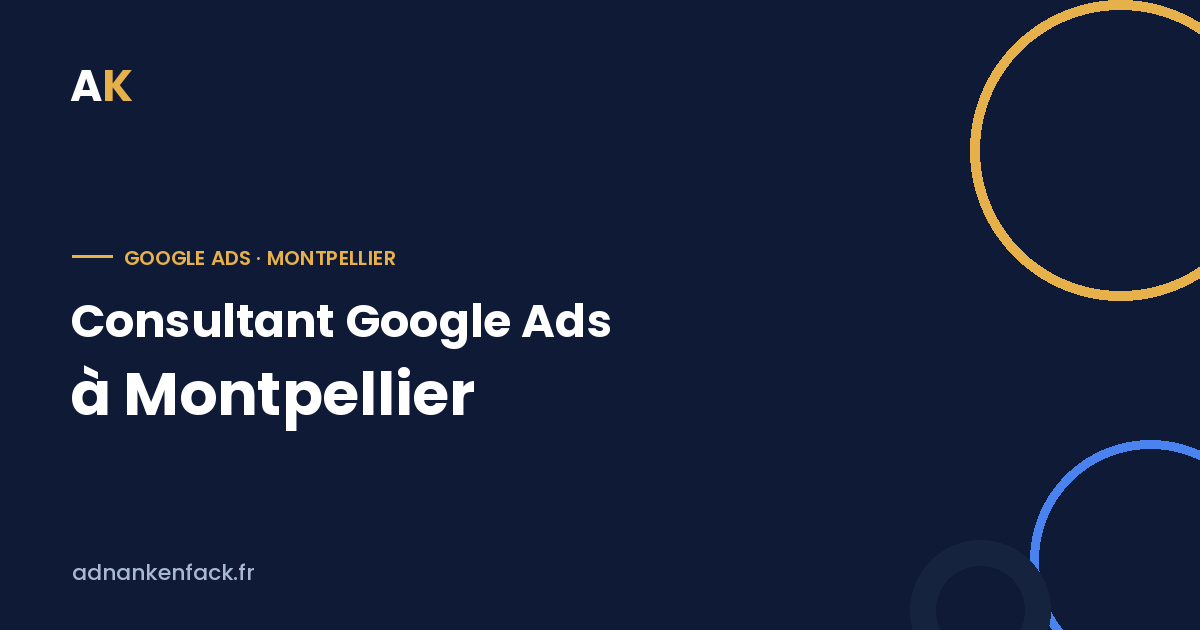 Consultant Google Ads à Montpellier