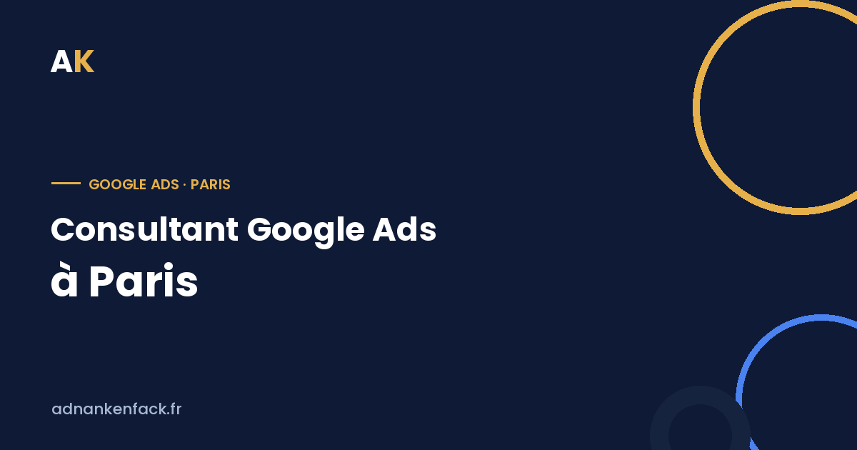 Consultant Google Ads à Paris