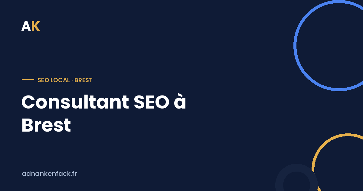 Consultant SEO à Brest